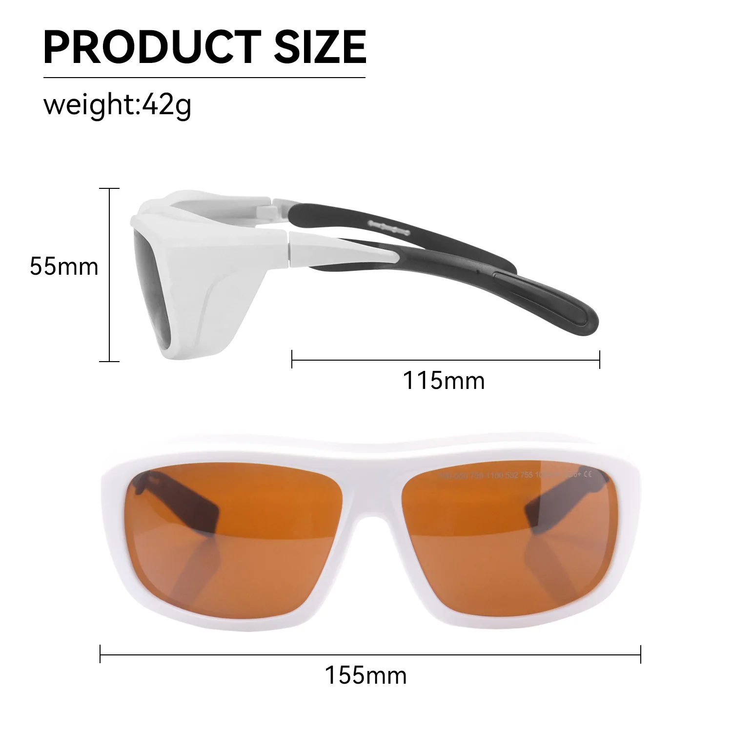 Laser Protective glasses 532nm 785nm 808nm 1064nm OD6 Laser Protection Laser Glasses Laser Safety Glasses IPL Glases