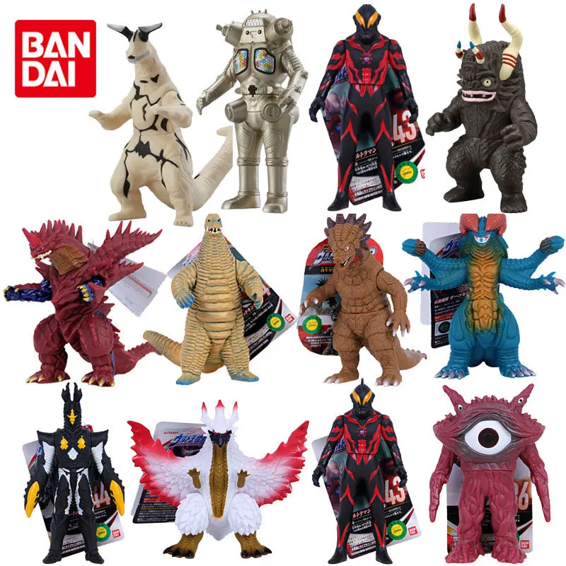 

Оригинальные мягкие куклы Bandai, фигурка с мягким клеем, серия Ultra Monster 500, фигурки героев аниме Red King Garaon Ultraman Dyna, игрушки для мальчиков