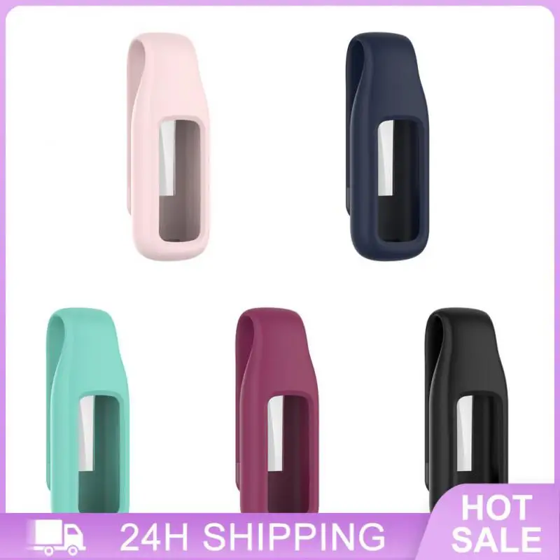 Smart Accessories Hanging Buckle Dust-proof Steel Clip For Fitbit Luxe Silicone Case Steel Clip Universal Bracelet Drop-proof