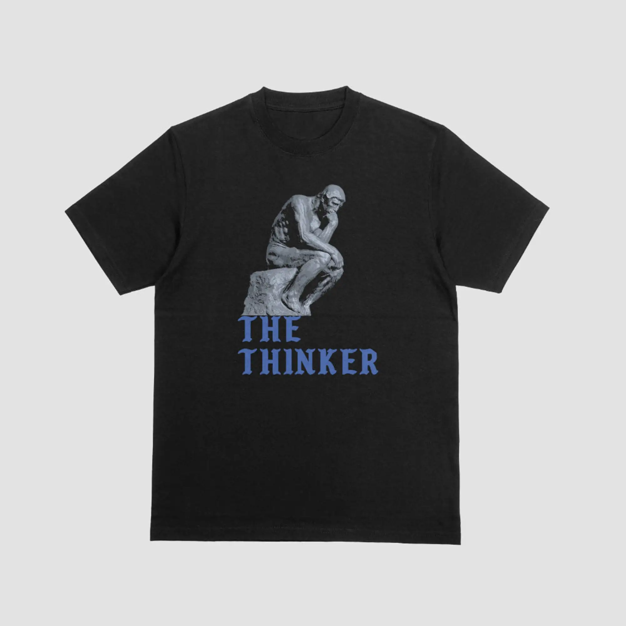 The Thinker T Shirt Funny Meme Alt Grunge Clothing Weirdcore Statue Philosophy For Goth