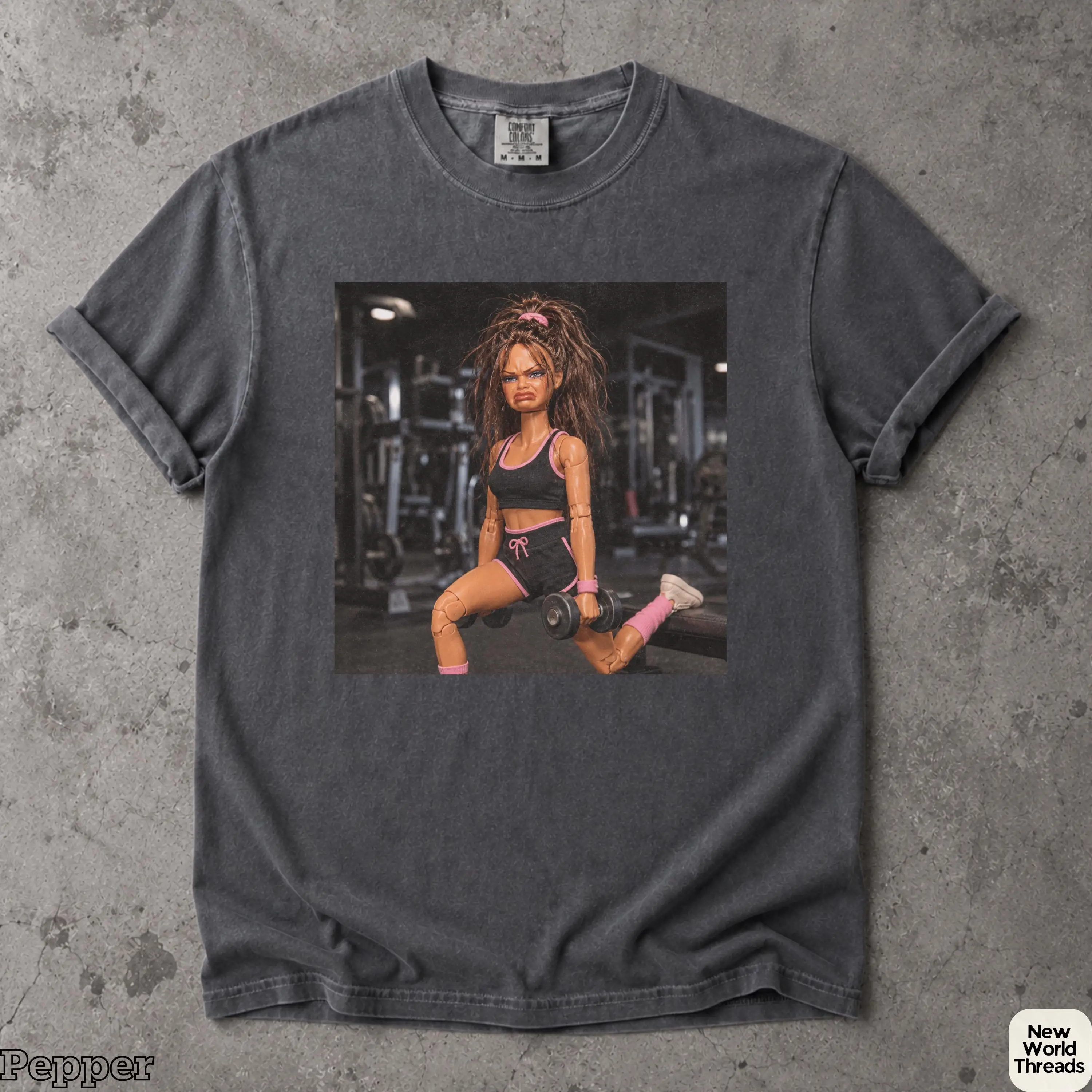 Workout Doll Face Meme Shirt: Leg Day Disgusted Doll Meme Tee, Unhinged Gym Doll Tshirt