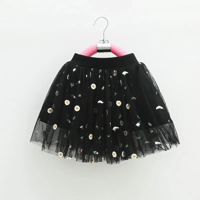 2-7Y Baby Girls Tutu Skirts Pearl Short Cake Toddler Girl Skirt Kids Bow Princess Wavy Pink Puffy Tulle Skirts Ballet Children