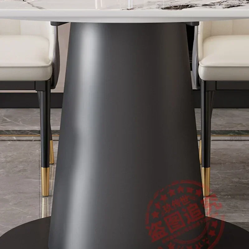 

Kitchen Dining Tables Set Round Extendable Chair Dining Table Poker Modern Turntable Mesa De Jantar Apartment Furniture WSW40XP