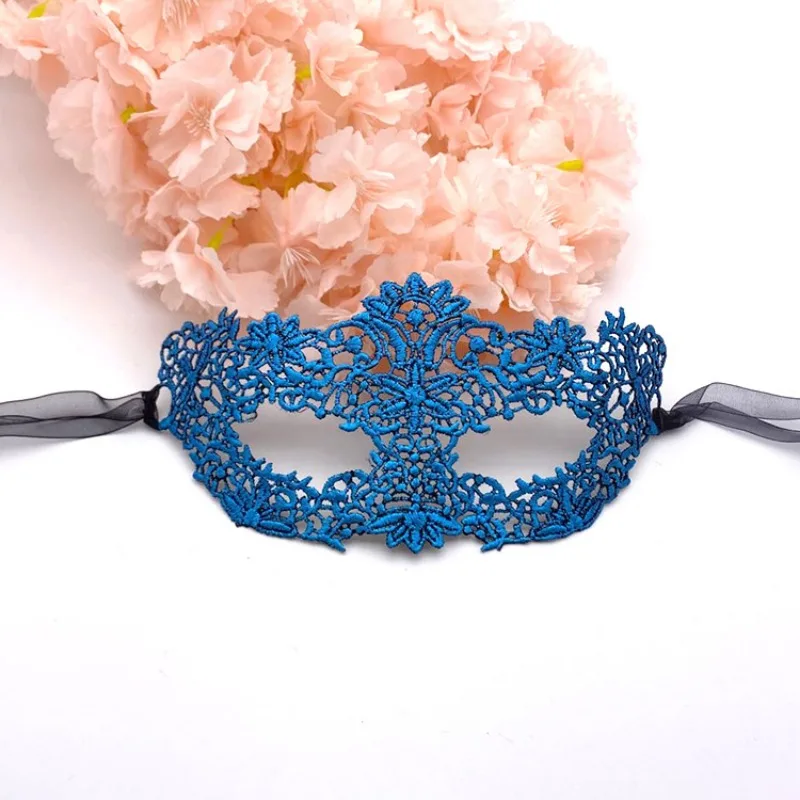 Máscaras de encaje Sexy para mujer, máscara de media cara de princesa para fiesta, Carnaval, mascarada, disfraz de mujer adulta, ojos divertidos,