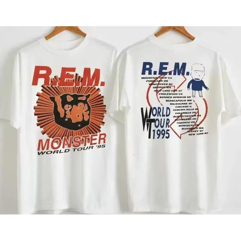 R.E.M Monster World Tour 1995 T-Shirt, Rem Monster Tour 95 T-Shirt