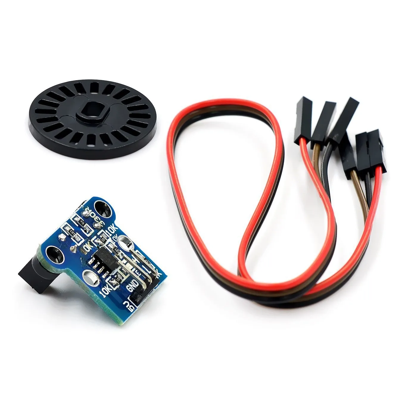 3pcs HC 020K Photoelectric Speed Sensor Module with Encoder Disc for Smart Car Dual Speed Measurement Arduino
