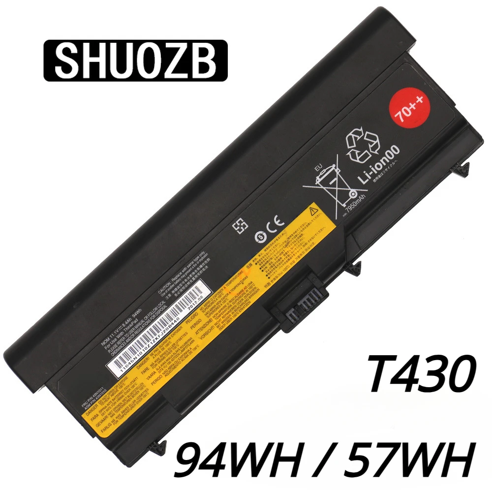 

SHUOZB Laptop Battery For Lenovo ThinkPad T430 T430I T530 T530I L430 L530 W530 W530I SL430 SL530 45N1001 45N1005 45N1011 45N1010