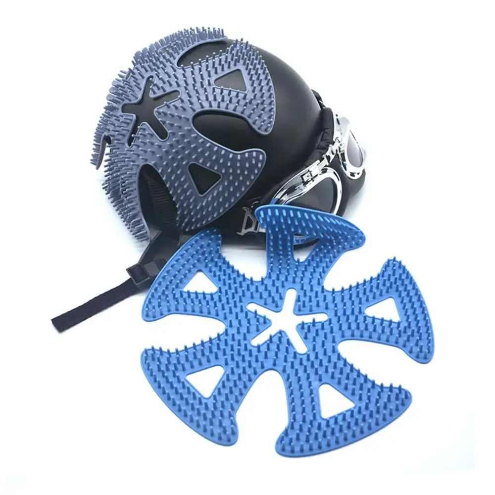 Helmet Inner Pad Silicone Honeycomb Breathable  Ventilation Insulation Mesh Pad Lining Helmet Pad  Helmet Accessories