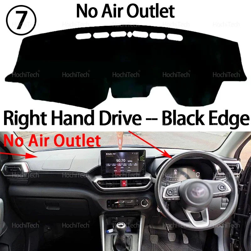 Anti-UV-Matte Sonnenschirm Dashmat Teppich Dash Dashboard Abdeckung Pad Auto Zubehör Für Toyota Raize 2019 2020 2021 2022 2023 2024 2025 – Detail 16