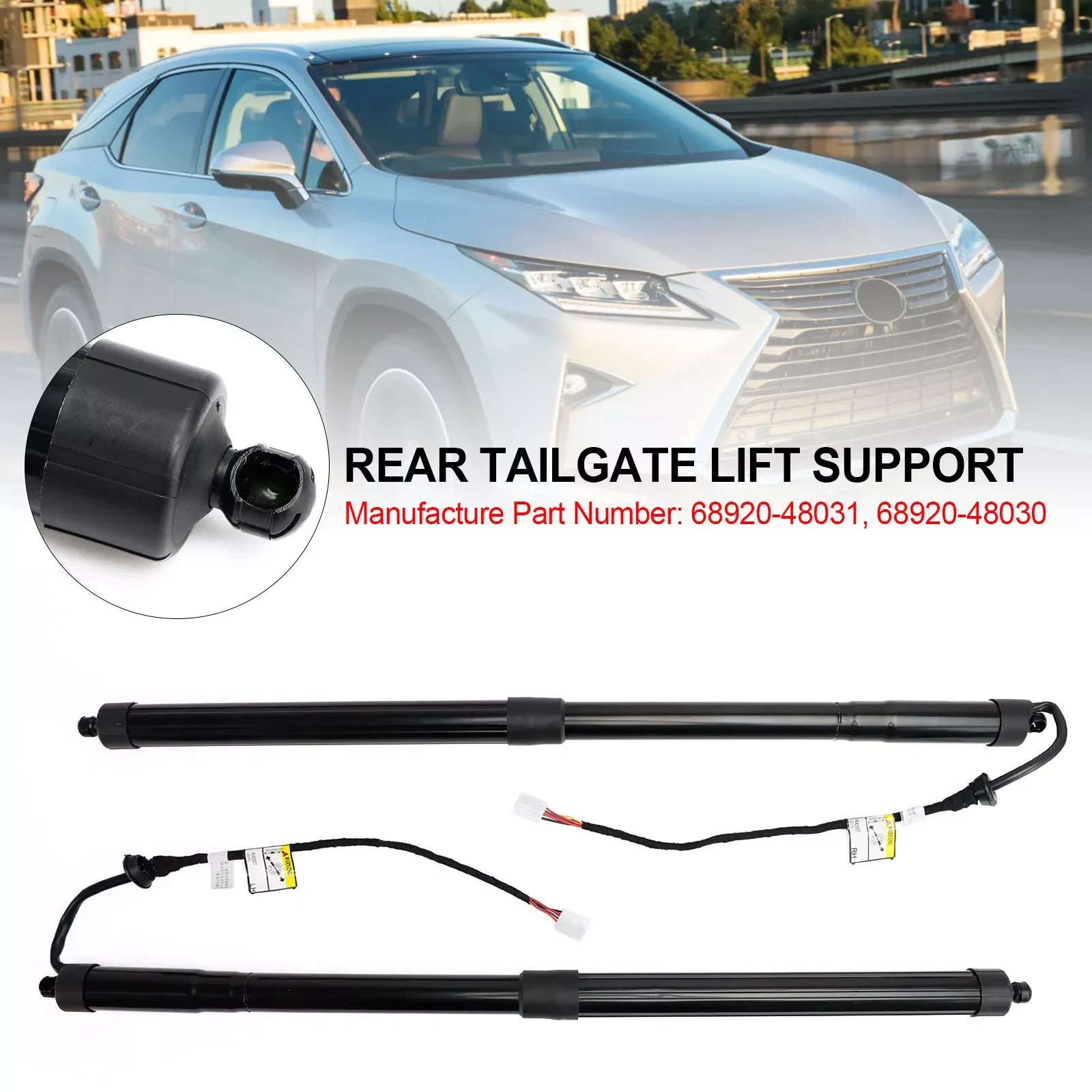 68920-48031, 6892048030 Rear Electric Tailgate Lift Struts 68910-48070 6891048071 For Lexus RX350 RX450h 2016-2019
