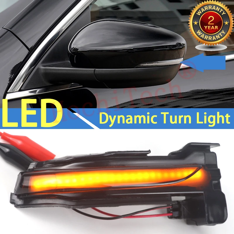 2x Dynamic Blinker LED Turn Signal Light Indicator Side Mirror Lamp for Ford Escape Ford Kuga CX482 MK3 2019-2025