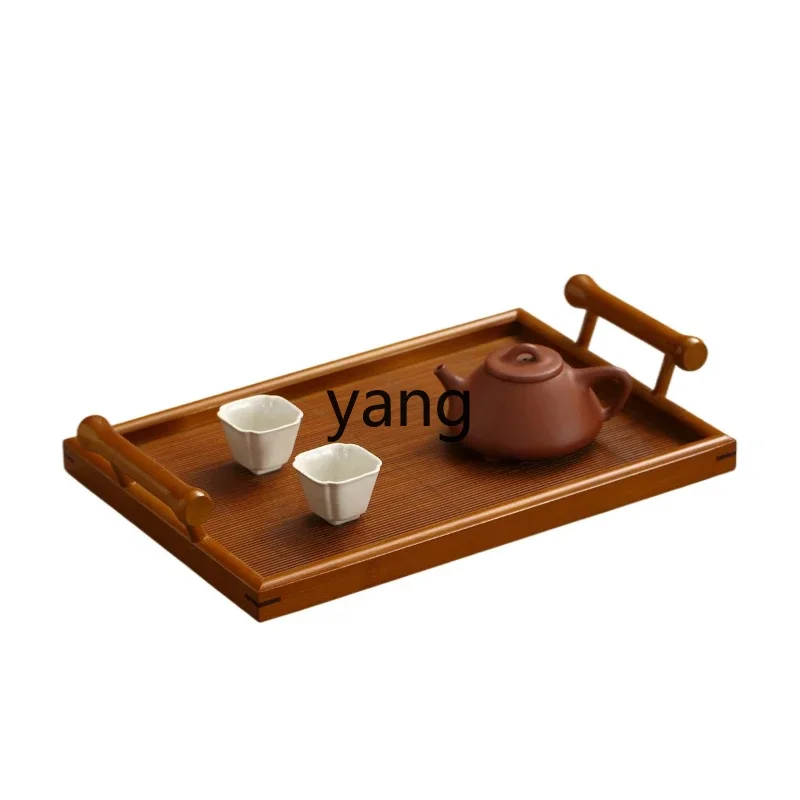LTM bamboo silk tray teacup tea set storage tray desktop tea tray