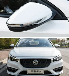 ABS Chrome Exterior Accessories Rearview Mirror Caps Protective Cover Trim 2PCS/SET For MG 6 2017-2021 Third-Generation MG6
