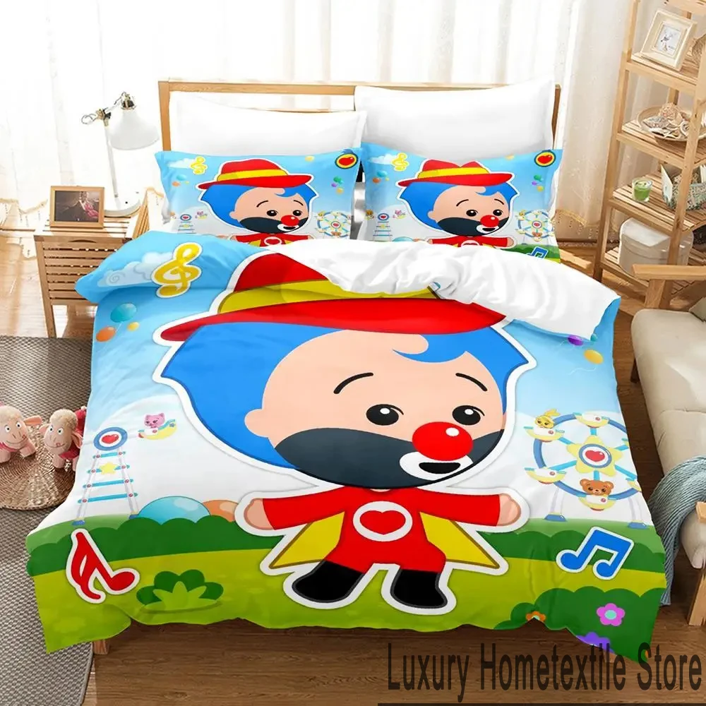 3D Print Plim Cartoon Plim  Bedding Set Boys Girls Twin Queen King Size Duvet Cover Pillowcase Bed boys Adult Home Textileextile