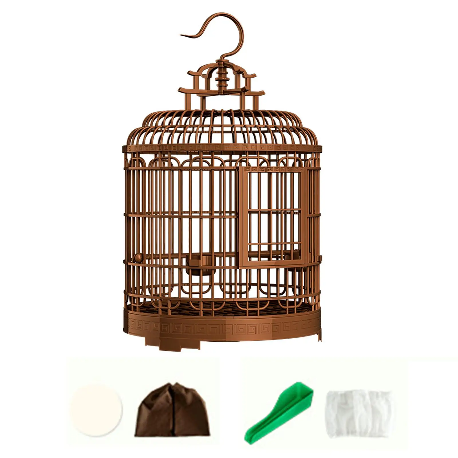 Jaula colgante con nido para periquitos y cotorras – Casa para pájaros - imagen 3