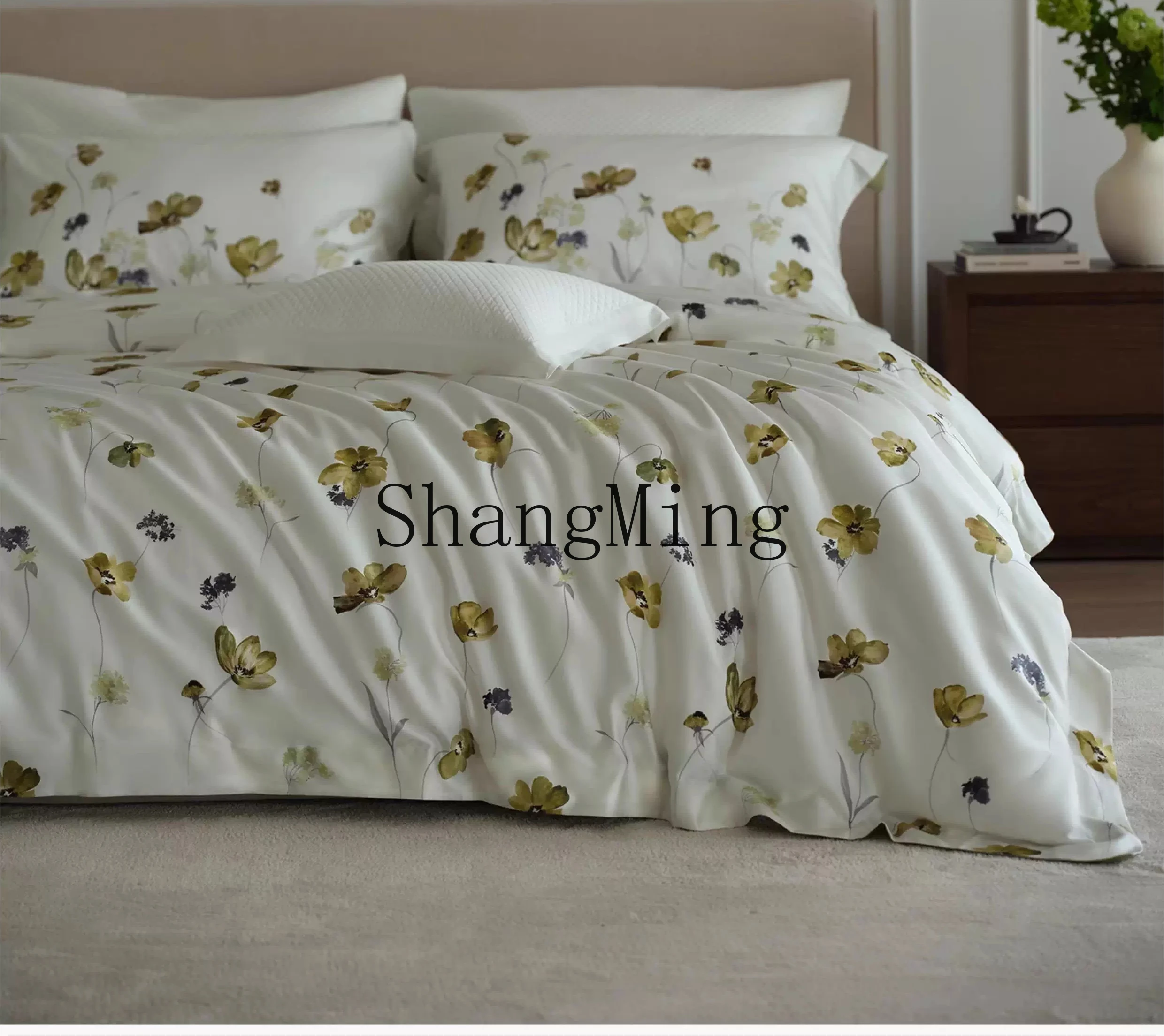 ZYY summer four-piece high-grade quilt cover soft skin-friendly mattress sheet bedding