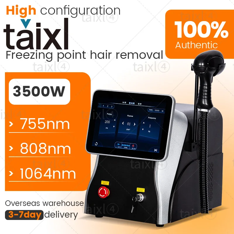 

2025 Portable 808 3wave Diode Laser Permanent Hair Remove Fast Depilation Painfree Follicle Penetration Skin Rejuvenation Device