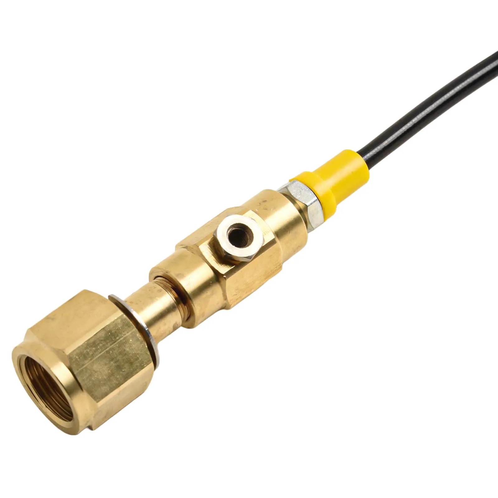 Tank Refill Connector with CGA320 Fittings and 90cm High Pressure Hose for Propane Cylinder to Cylinder Transfer
