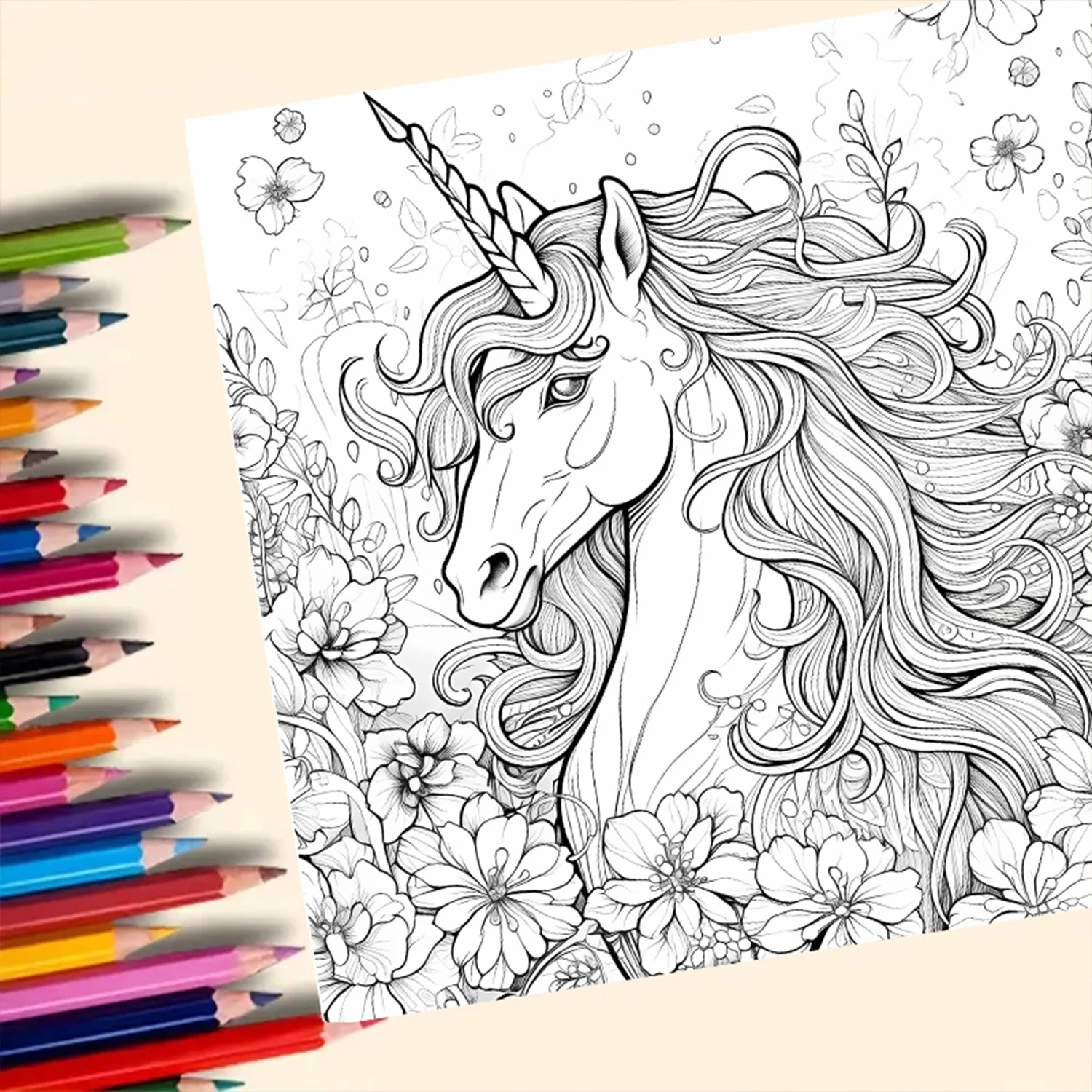 Adult Picture Book: Enchanting Unicorn Colouring Book Whimsical Animated Designs image 3