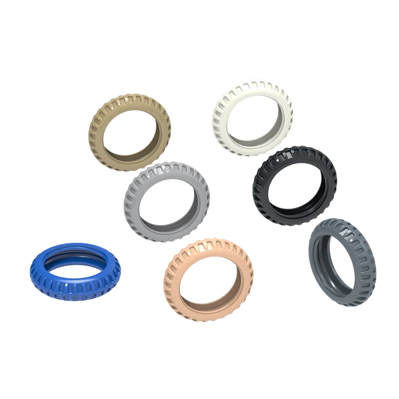 وانج 7 قطعة/الوحدة 0 54*14 عجلة الجلد كتلة Moc اللون الملحقات متوافق مع الطوب DIY بها بنفسك صندوق تجميع الألعاب التعليمية للأطفال