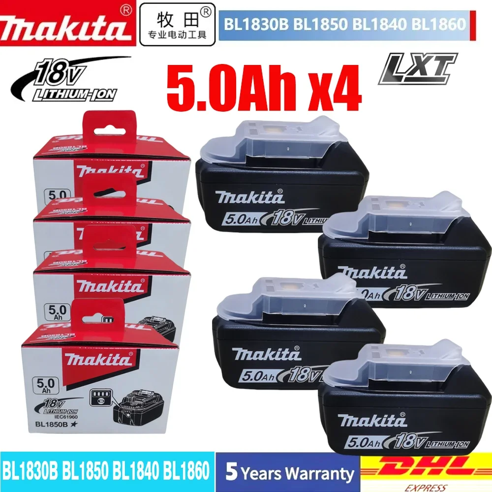 

Original Makita 18V 6.0Ah battery, long endurance, fast charging, Makita electric tool BL1830 BL1840 BL1850 rechargeable battery