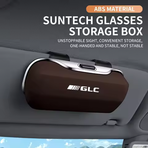 Car Eyewear Case Box Sunglasses Holder Sun Visor Storage Protective Frame Box Glasses Clip Portable For Mercedes Benz Glc GLC