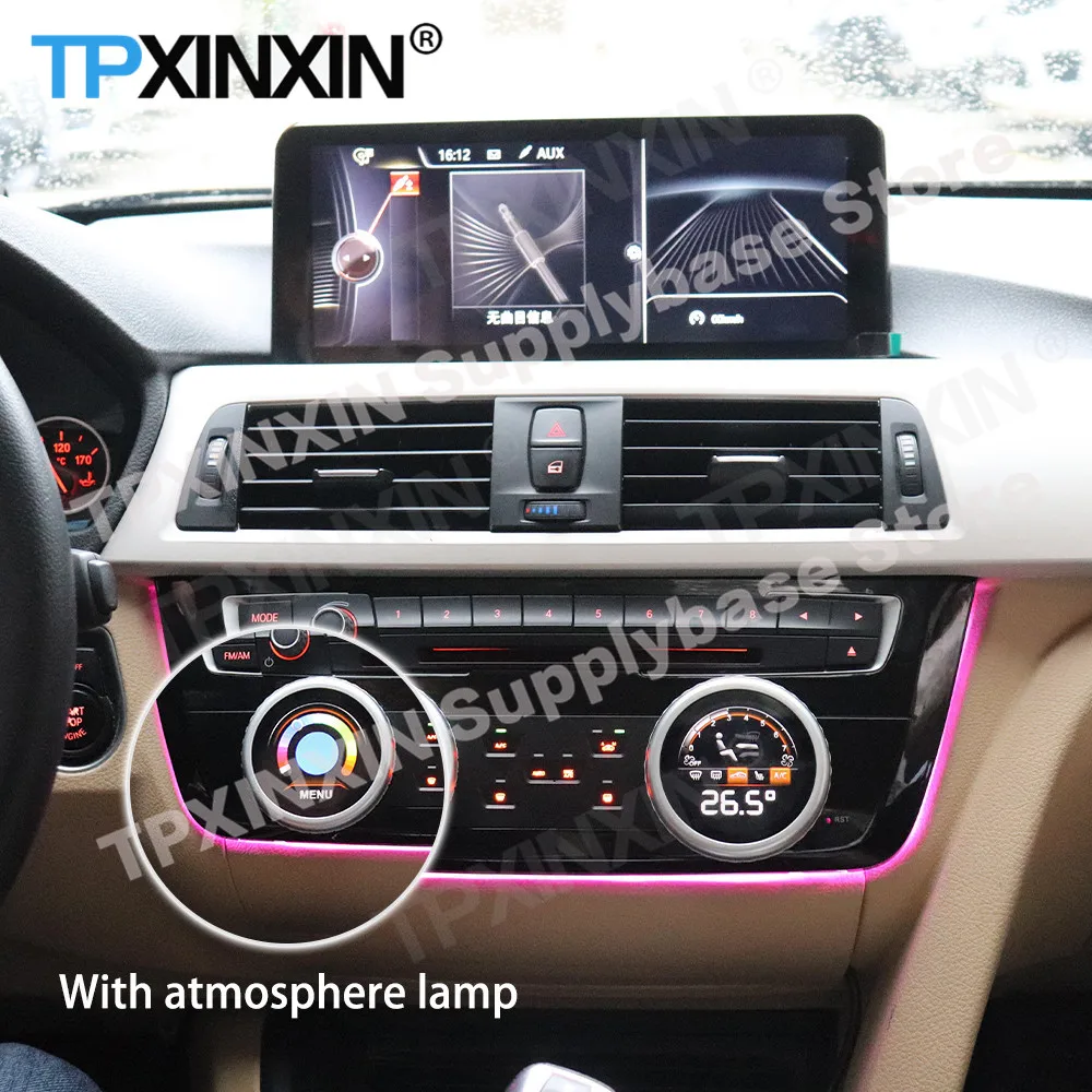 For BMW 3 Series 2013~2019 AC Panel Air Conditioning Climate Board Voice Control LCD Touch Climate Control Screen