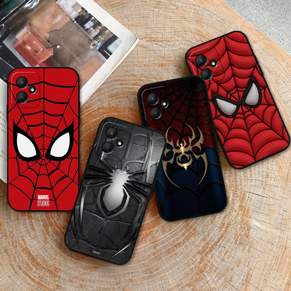 Marvel Spider Man Logo Phone Case For Infinix HOT 30 30I 20 20I 20S 12 12I 11 11S 10 10S 10I 9 8 PLAY PRO NFC Shockproof Cover