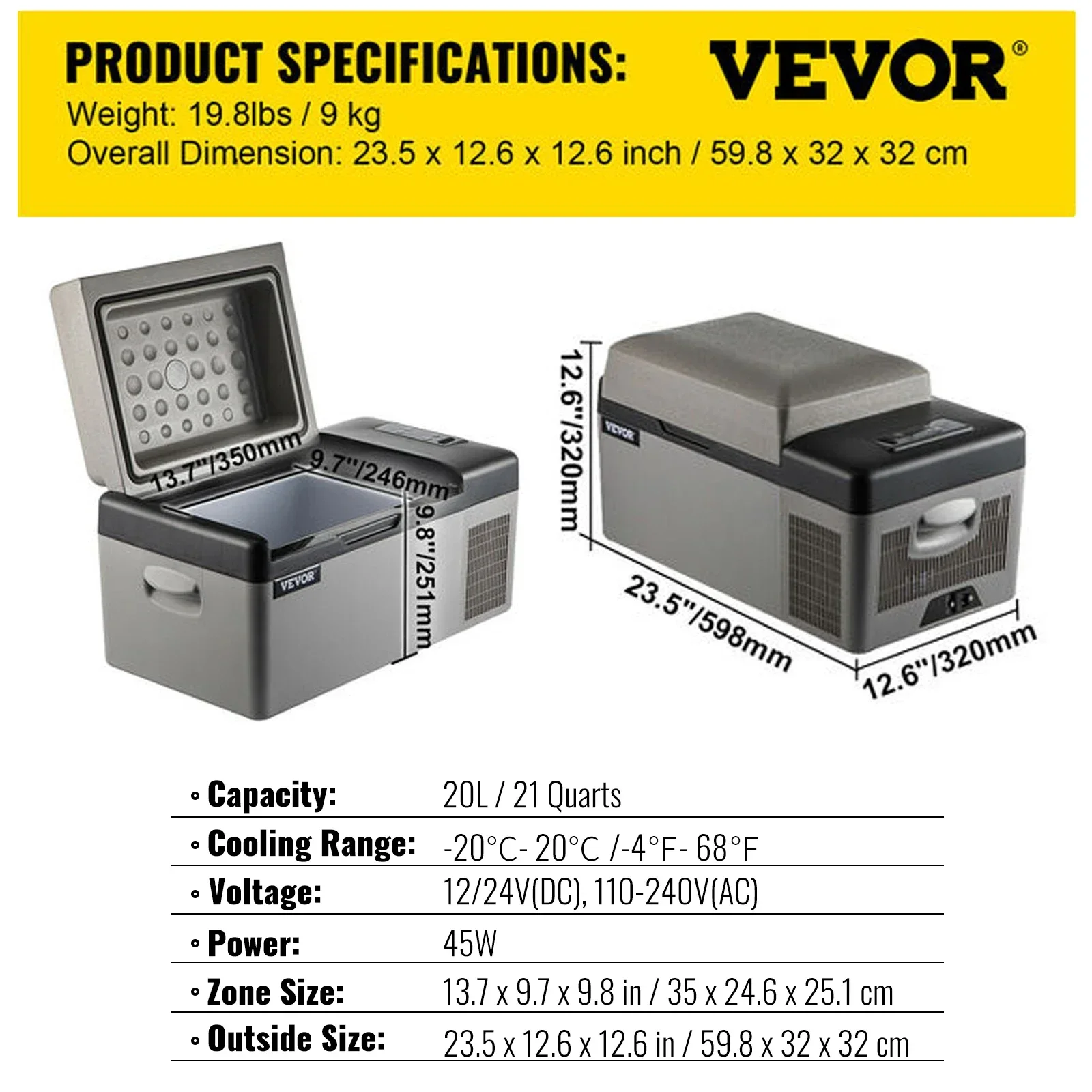 VEVOR Pro Beinstrecker 220LBS Beinstreckmaschine 20L30L35L40L45L50L55L Auto-Kühlschrank