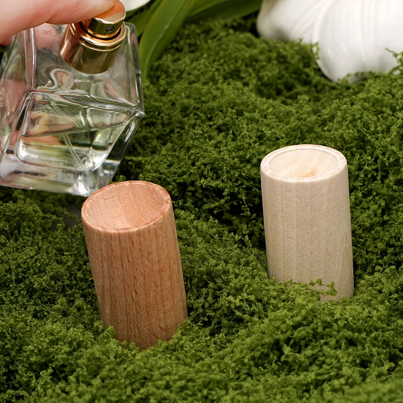 1-3pcs 4.5x2.5cm Cylinder Diffused Wood Aroma Fragrance Wooden Essential Oil Aromatherapy Diffuser for Car Decoration Home Decor
