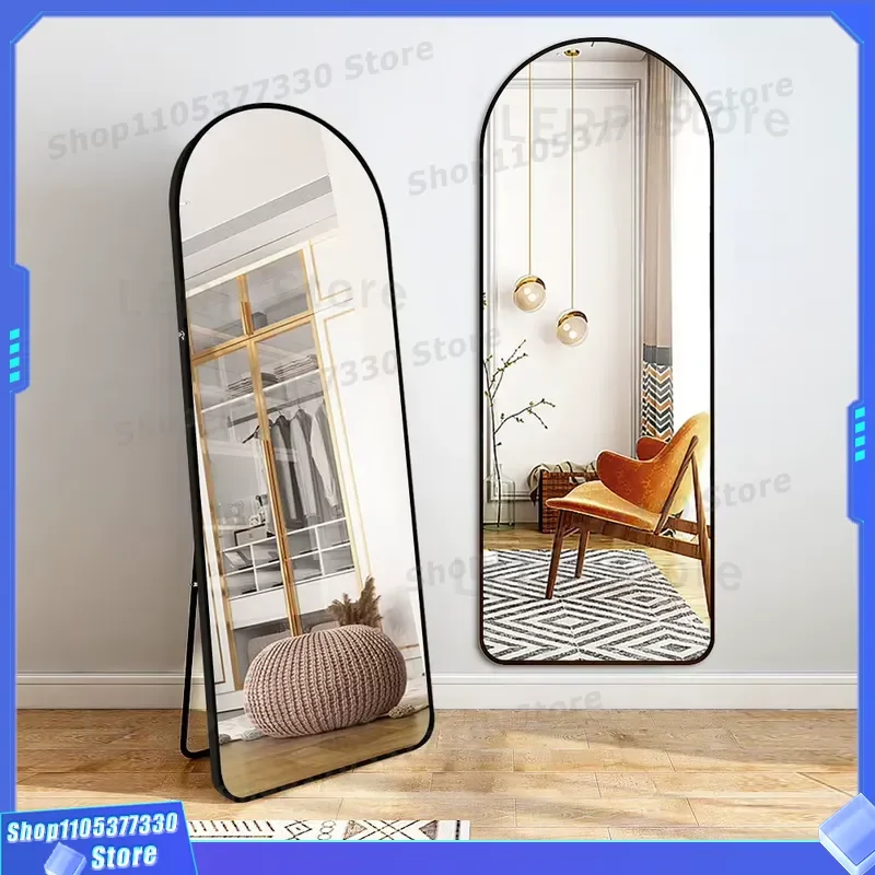 Modern Vaulted HD Lighting Vanity Mirror for Living Room Apartment Hotel Salon and Cloakroom Decorative Wall Mounted Glass