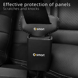 Anti Scratch Car Seat Belt Clip Protector Seatbelt Buckle Lock Cover For Smart Fortwo 451 450 453 Forfour Coupe Cabrio ROADSTER
