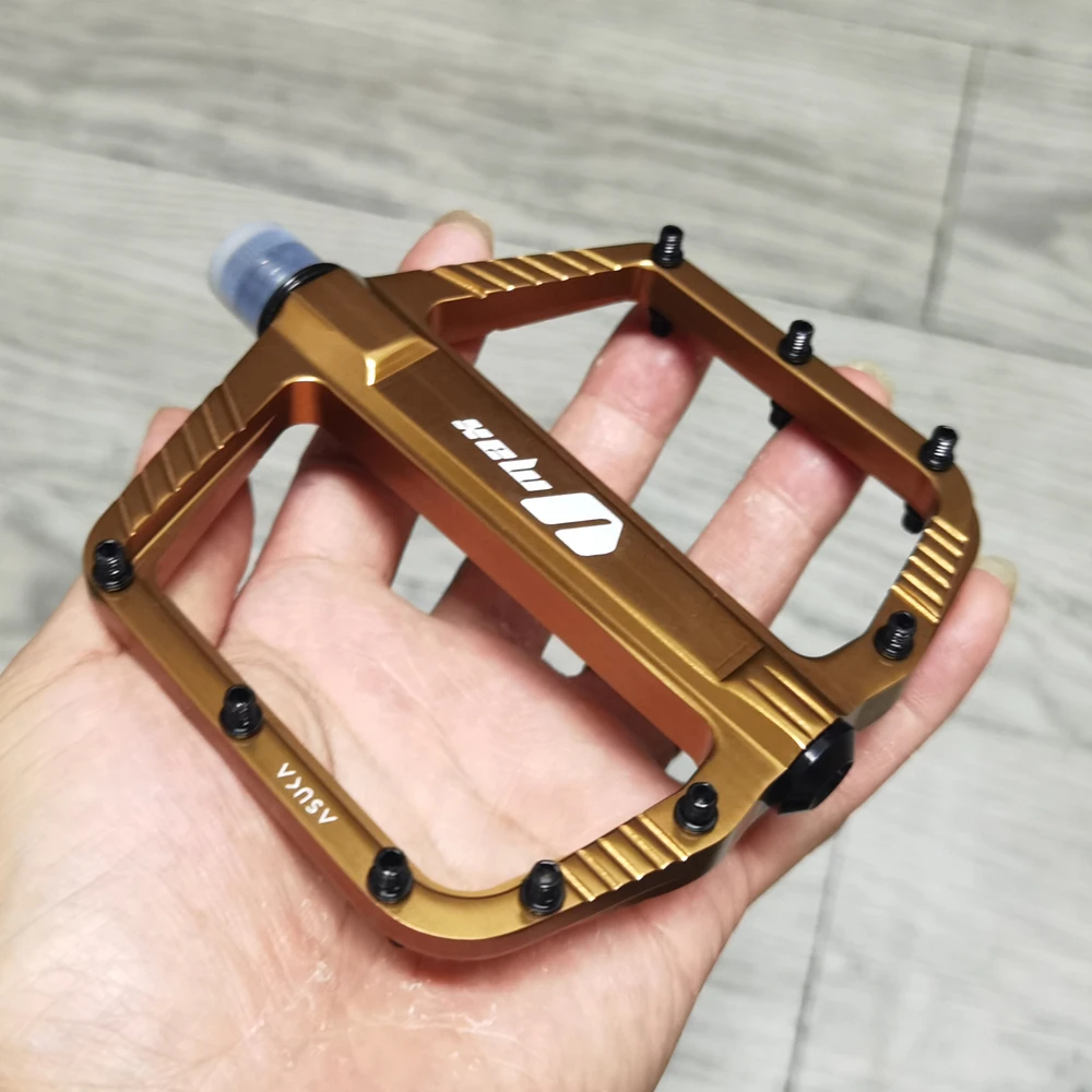 Neue SHANMASHI V-MAX MTB Fahrrad Pedale CNC Aluminium Legierung Leichte Lager Mountainbike Stollen Pedal Polieren Behandlung