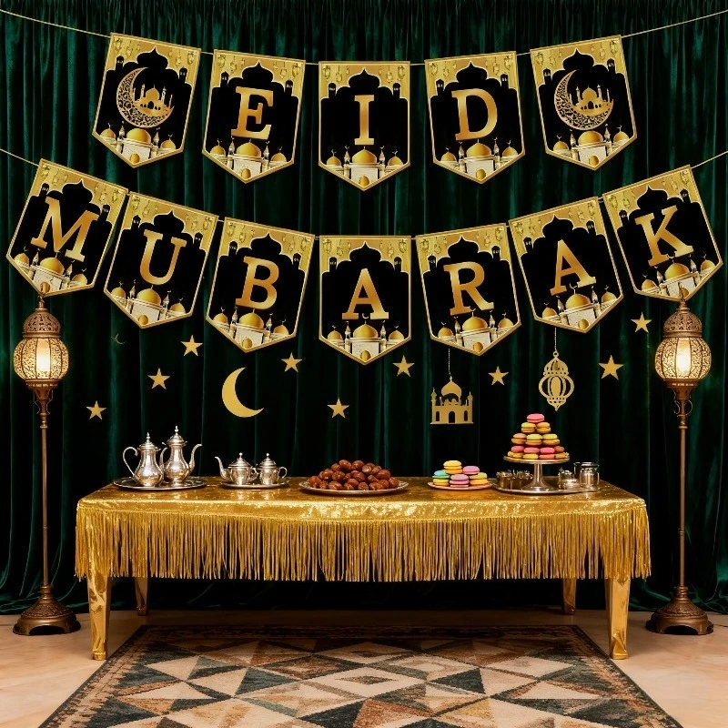 2026 Eid Mubarak Paper Garland - огляд і ціна Home Decor Garland