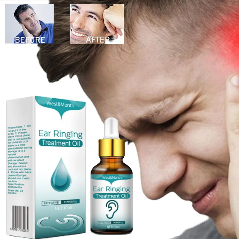 

1PC Tinnitus Oil For Improved Ear Health Hearing Ear Ringing Drops Alleviate Deafness Tinnitus Itching Earache