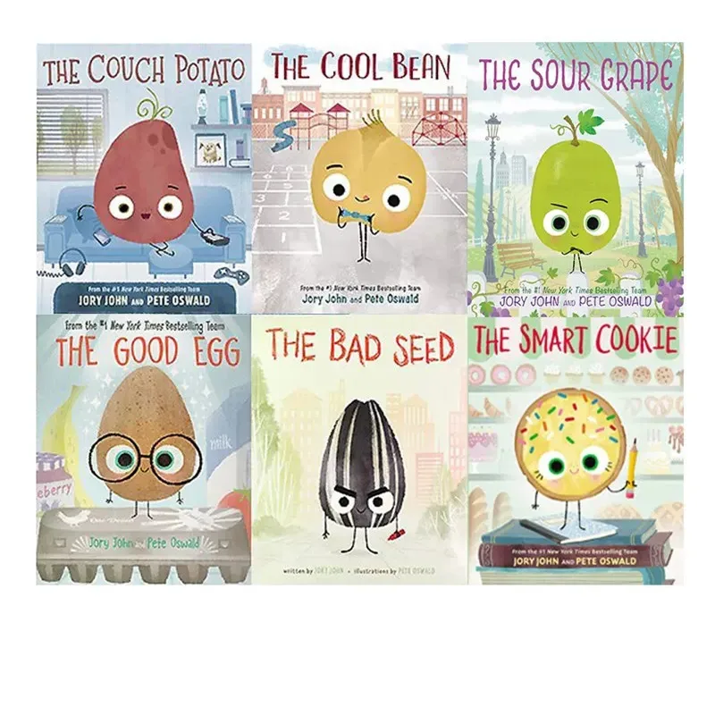 5PCS The Smart Cookie Bad Seed Good Egg Couch Potato Cool Bean English Picture Book Storybook Children Kids Reading Education