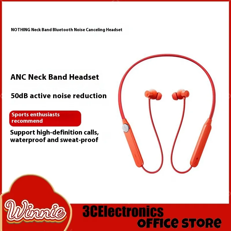 

Cmf By Nothing Neckband Pro Wireless Earphone Bluetooth 5.3 Sport Noise-Cancelling Headphones Pro In-Ear Low Latency Light Weigh