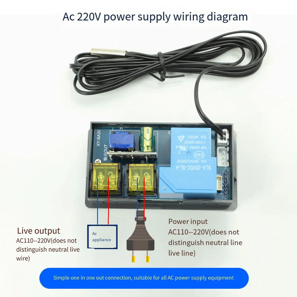 1 adet XY-SA30/SA30-W WIFI uzaktan termostat yüksek hassasiyetli dijital sıcaklık kontrol cihazı modülü tek tıklama başlangıç ve durdurma