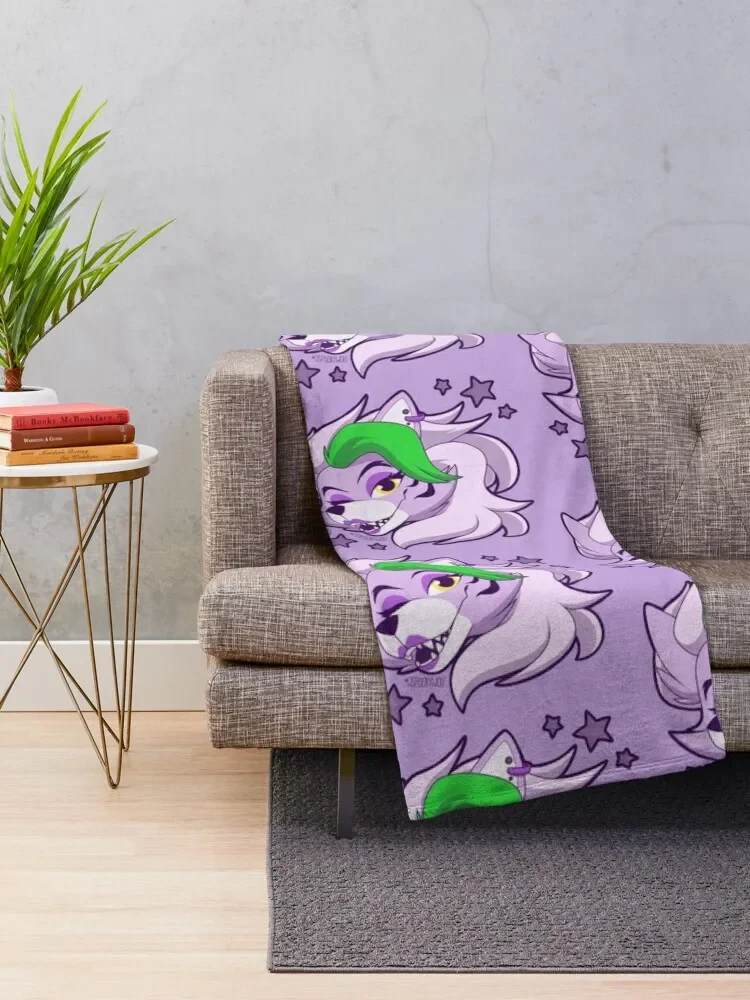 Roxanne Wolf Throw Blanket