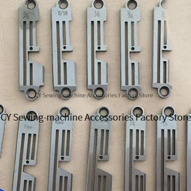 DY Synchronous Cutting and Packaging Integrated Needle Plate Iron Plate Tooth Feed Dog Presser Foot 7mm 8mm 1/4 Overlock Sewing