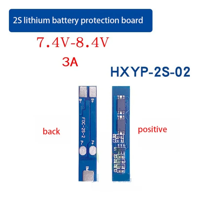 2S 18650 lithium battery pack protection board 7.4V8.4V8A polymer battery antiovercharge and over discharge charging board