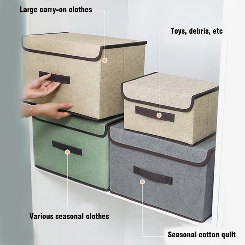 Foldable Storage Box Portable Dustproof Storage Box for Clothes And Sundries Folding Storage Box With Quilt Clothes Storage Bag