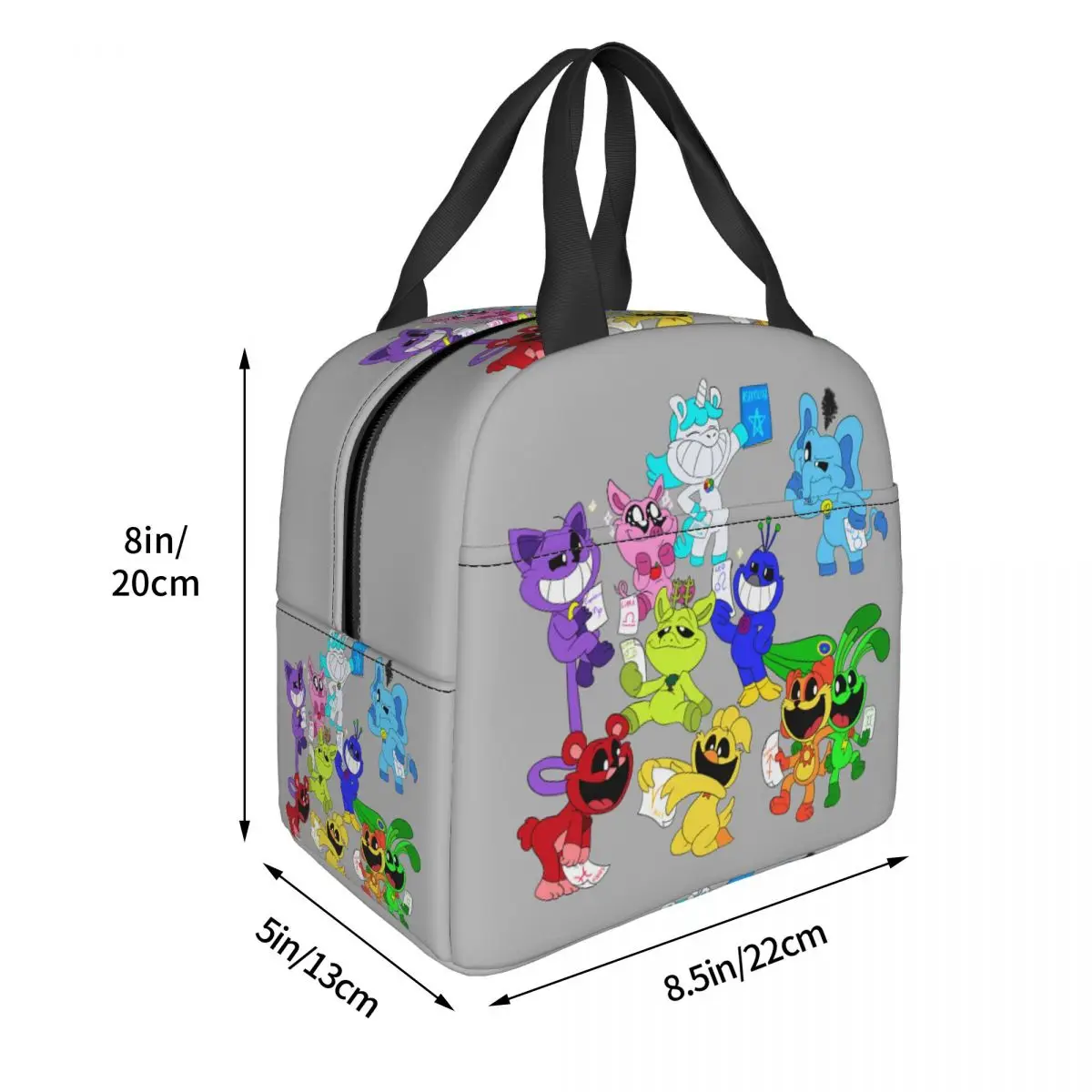 

CatNap Smiling Critters Insulated Lunch Bag for Kids School Cooler Thermal Food Box Tote Portable Lunch Boxes Container