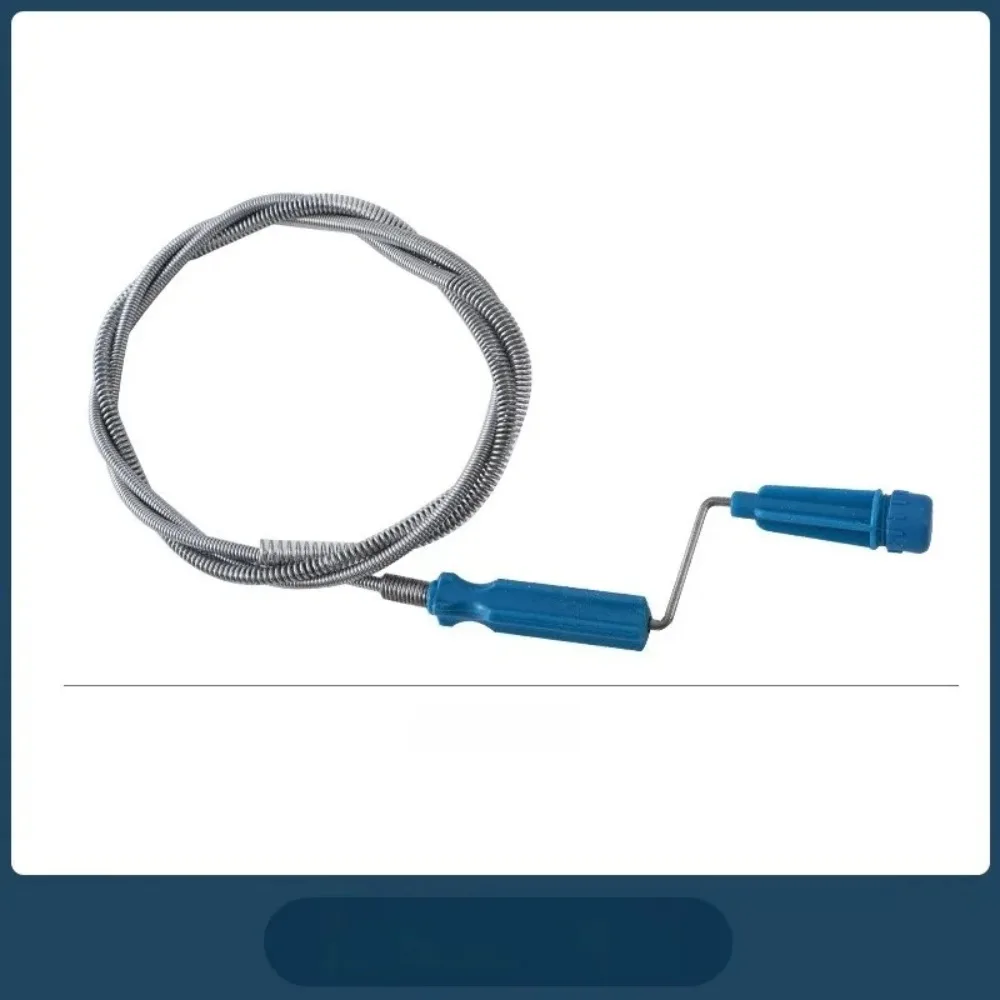 Metal Spring Sink Dredge Auger Plumbing Snake Clog Remover Ultra-long Sewer Dredge Drain Cleaner Drain Auger Flexible