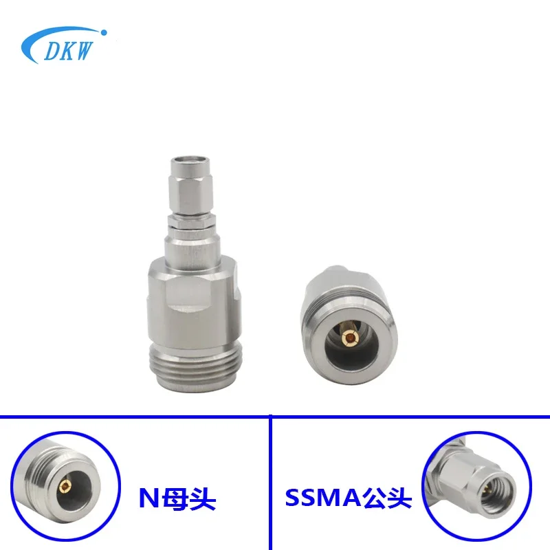 

N female to SSMA male adapter DC18G millimeter wave adapter stainless steel adapter N-SSMA-KJG