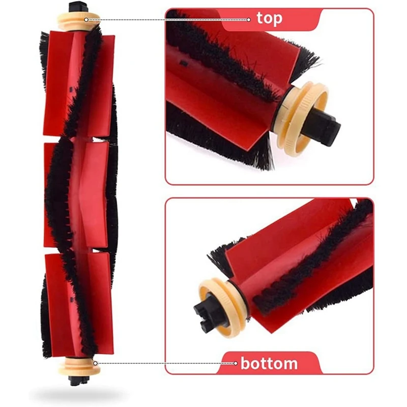 Easy Clean Detachable Roller Brush Replacement For Roborock S6 Maxv, S6, S6 Pure, E4,S4 Max,S4, S5 Max, S5, E35, E2