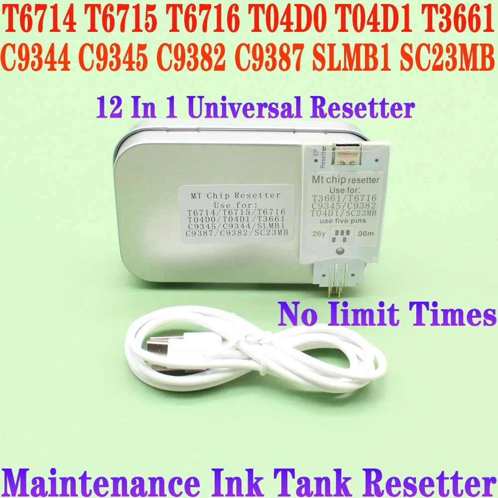 Universal Maintenance Tank Chip Resetter For Epson T6714 6715 T6716 T04D0 T04D1 T3661 C9345 C9344 SLMB1 C9387 C9382 SC23MB F170