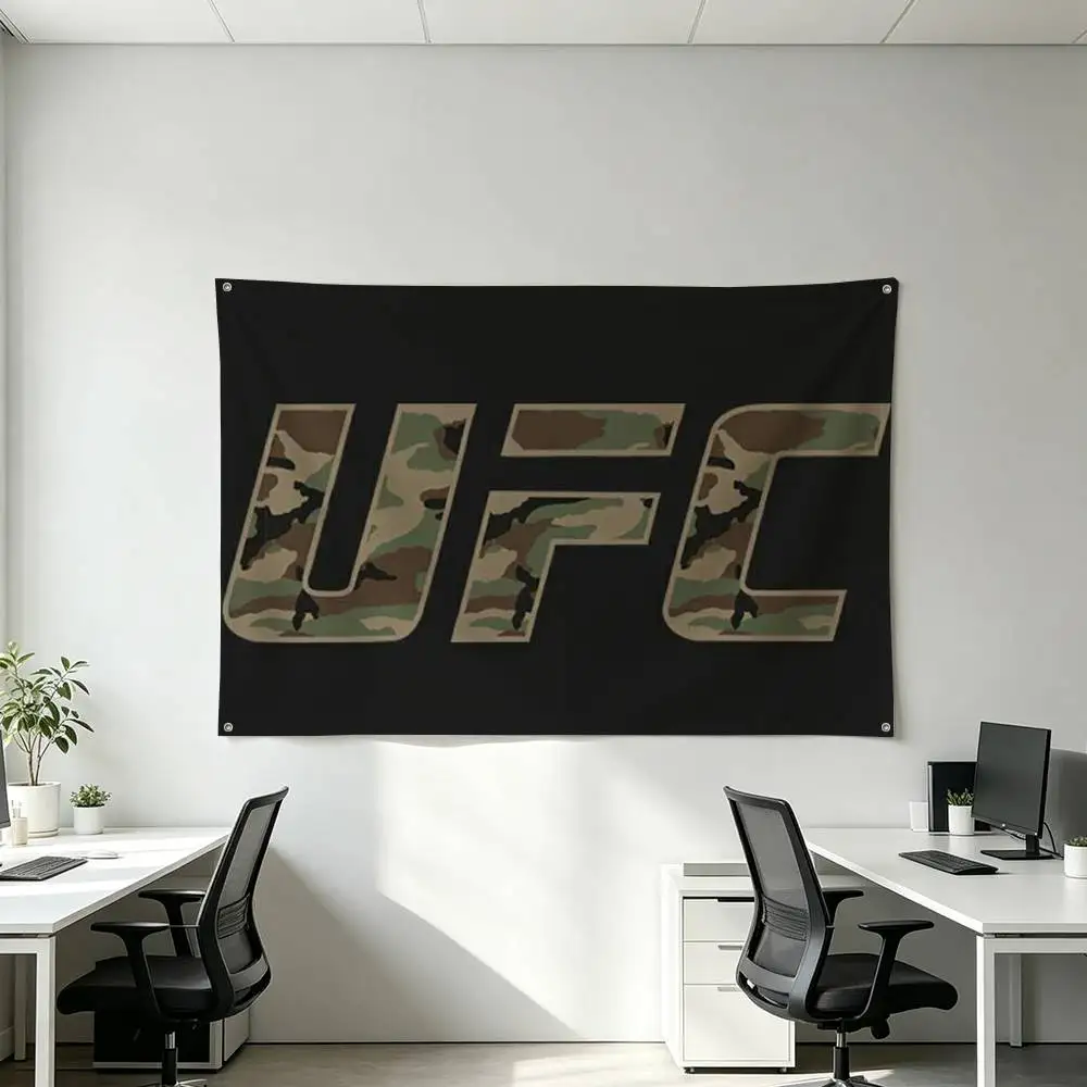 UFC Logo F-Fighting-G Flags for Bedrooms Home Decor Items Outdoor Decors Garage Decoration Flaga - view 4