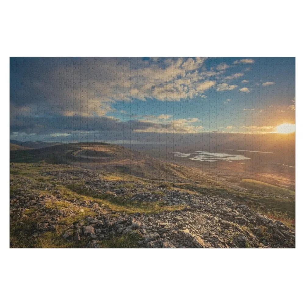 Mullaghmore-Puzzle paysage irlandais pour enfants, nom personnalisé, bois, animaux, comté de Clare