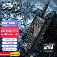 KSUT UV75P 10W Professional Walkie Talkie Waterproof Long Range Ham Radios Station Amateur Radio Air Band Receiver Transceiver